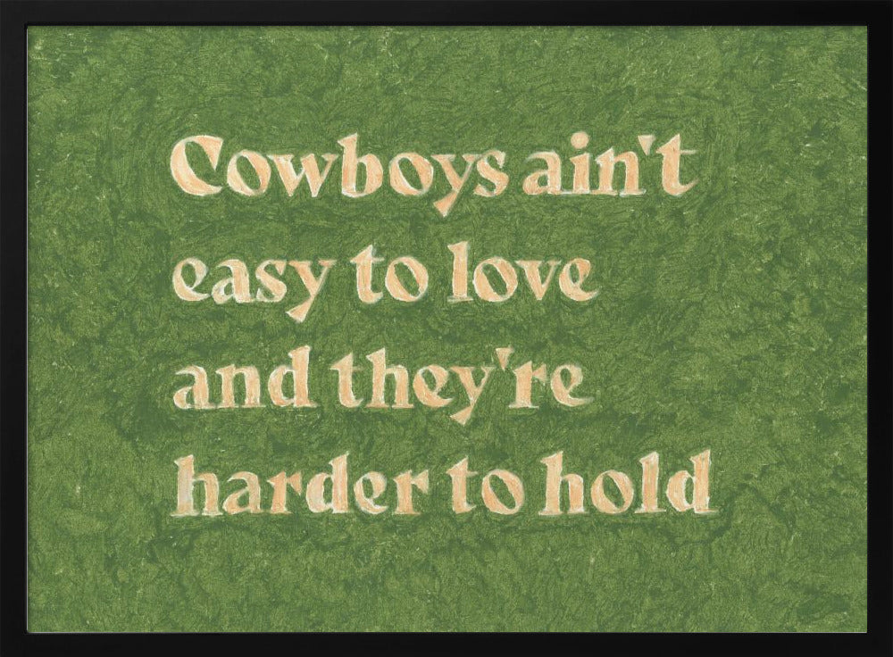 Cowboys sind nicht leicht zu lieben | Poster