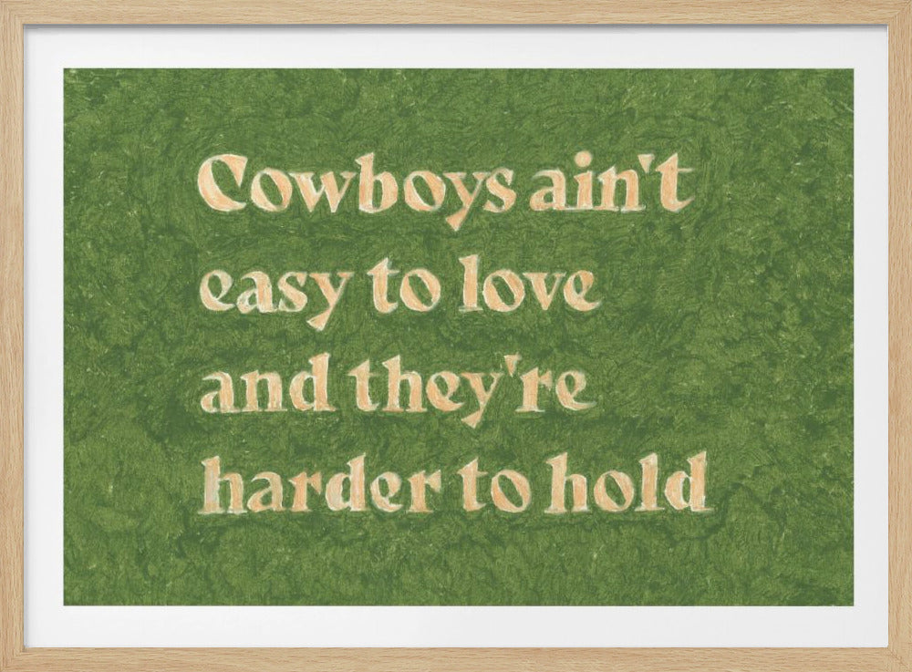 Cowboys sind nicht leicht zu lieben | Poster