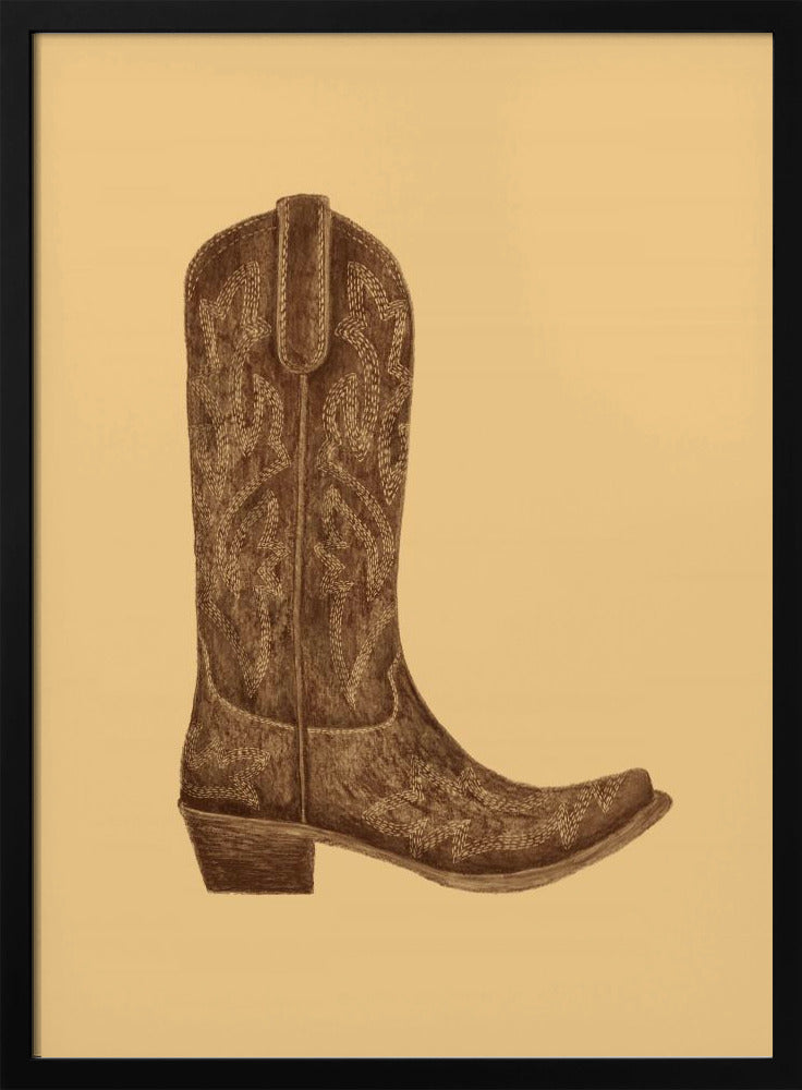 Brauner Cowgirlstiefel | Poster