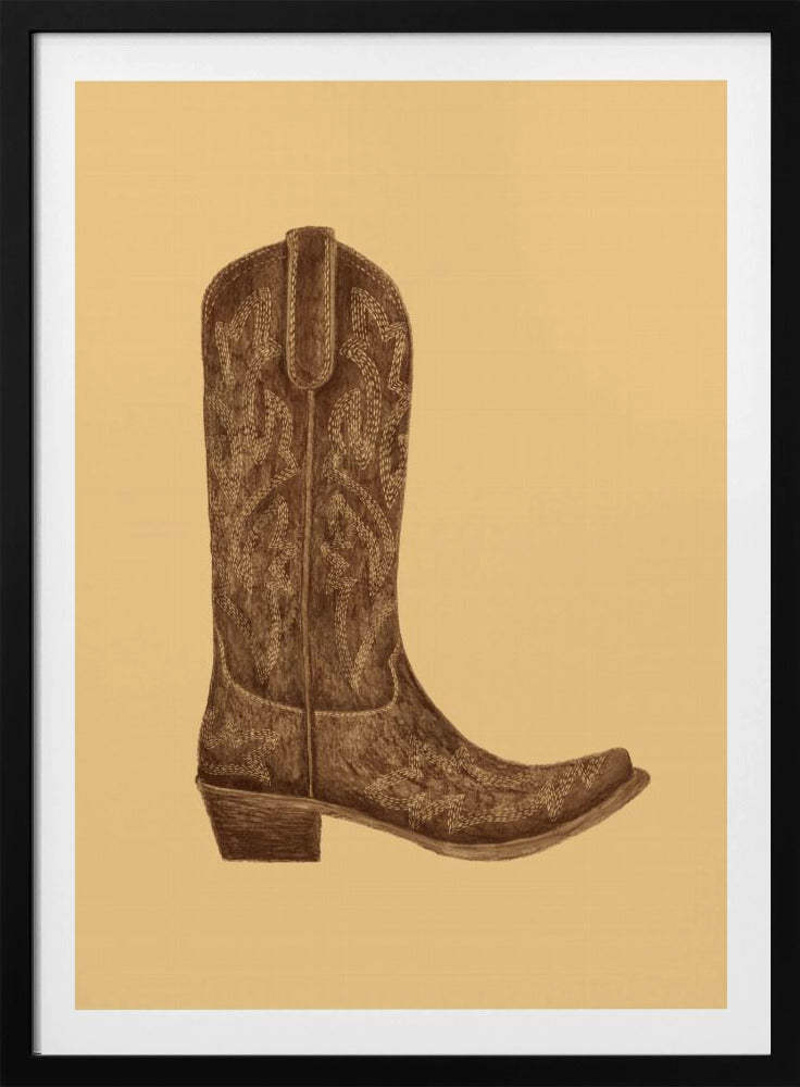 Brauner Cowgirlstiefel | Poster