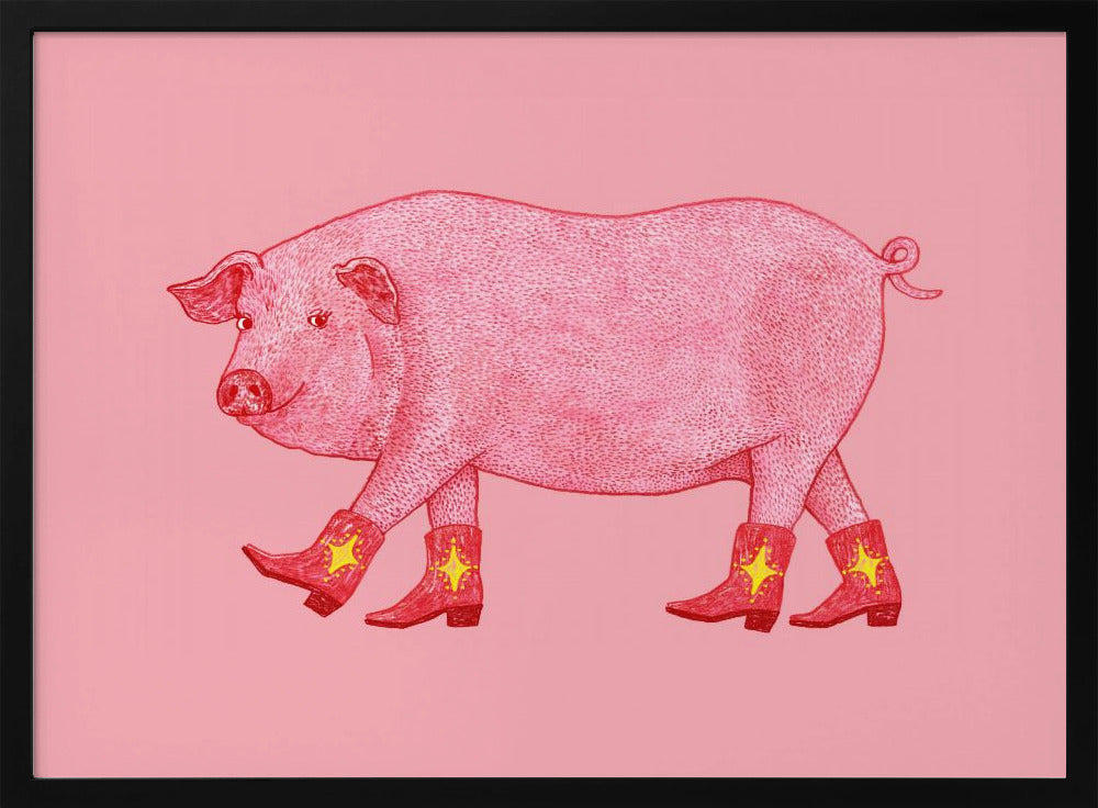 Marjorie, das Cowgirl-Schwein | Poster
