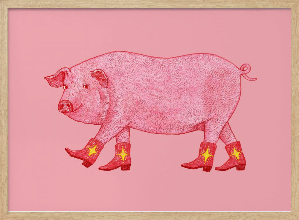 Marjorie, das Cowgirl-Schwein | Poster