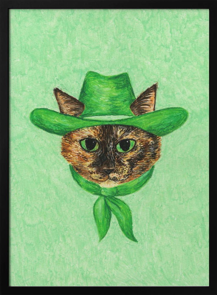 Tilly, die Cowgirl-Schildpattkatze | Poster