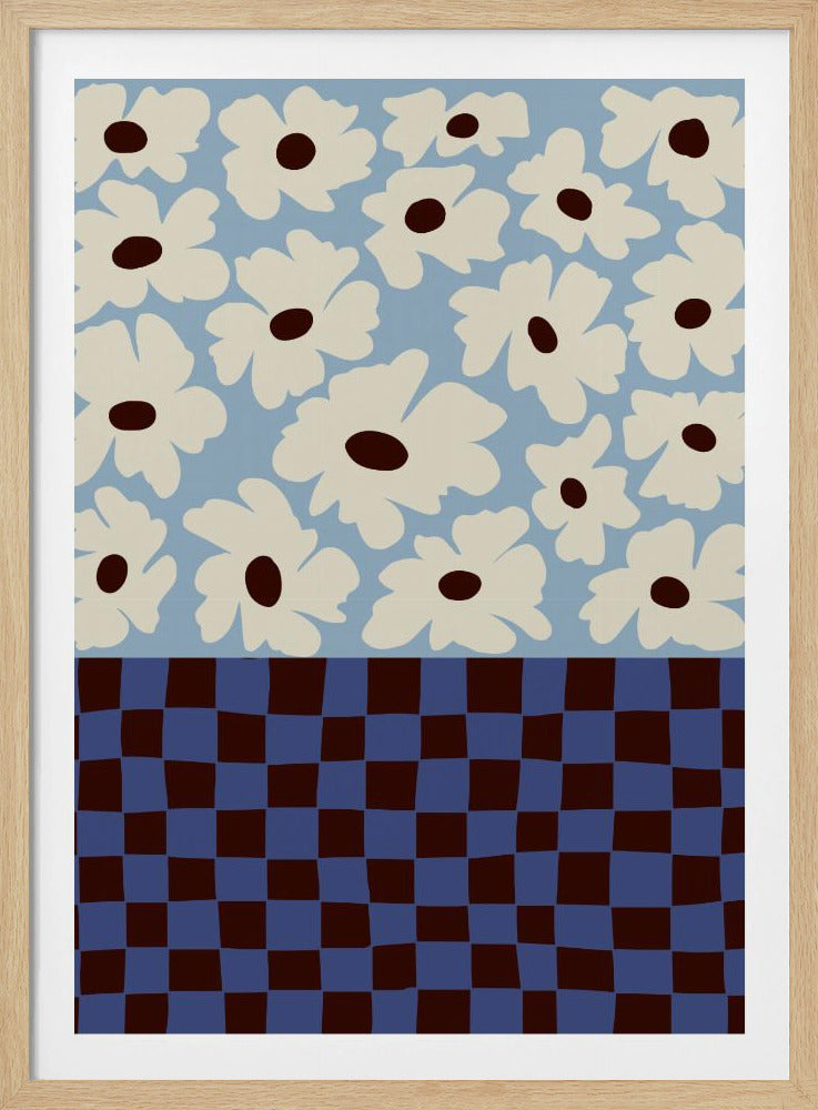 Flowers_checkerboard | Poster