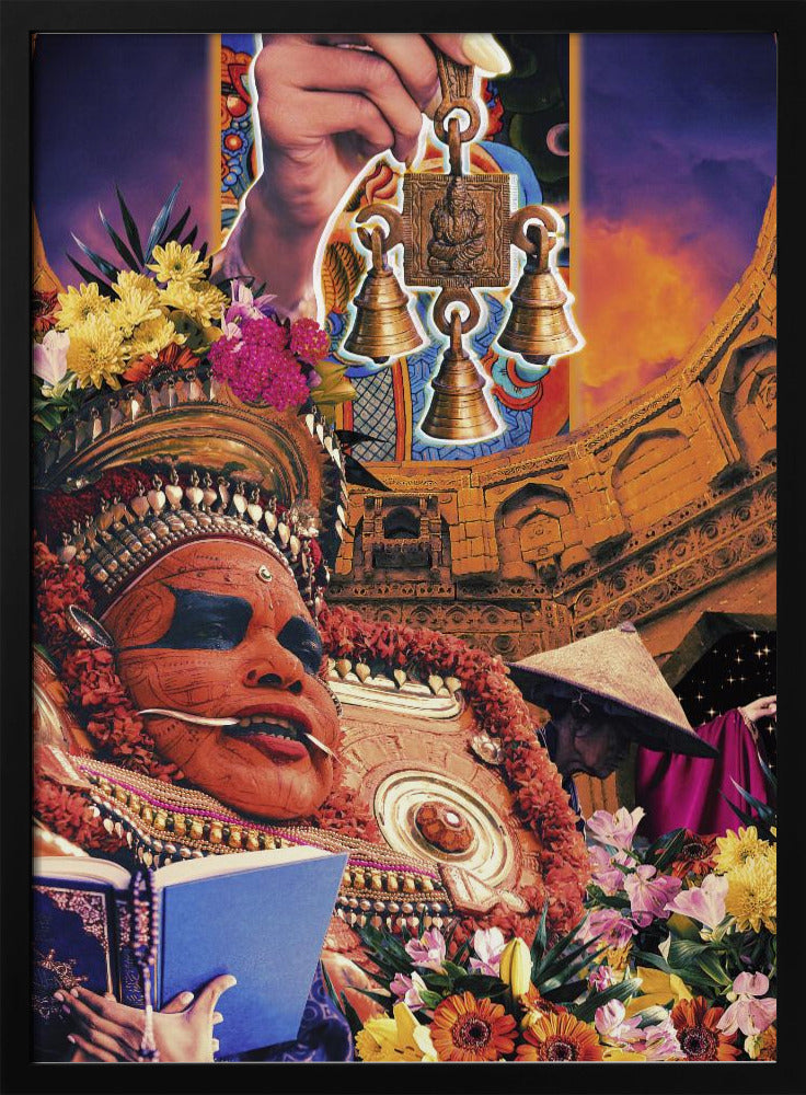 Retro Fantasy Kultur Collage | Poster