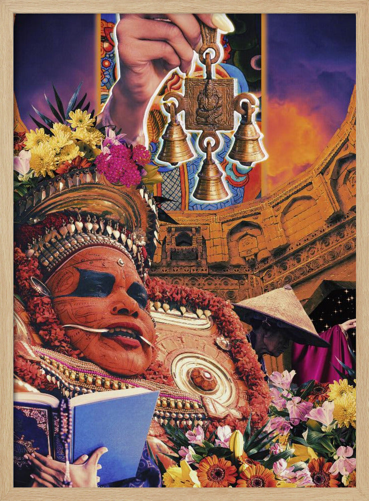 Retro Fantasy Kultur Collage | Poster