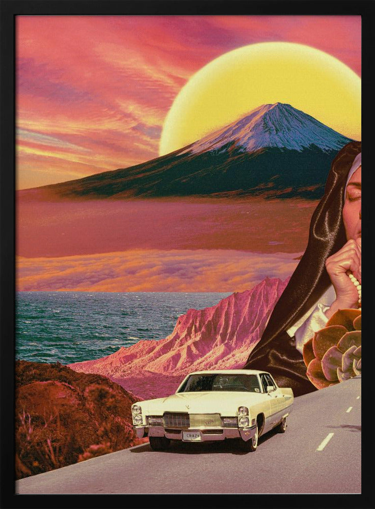 Retro-Landschaftscollage | Poster
