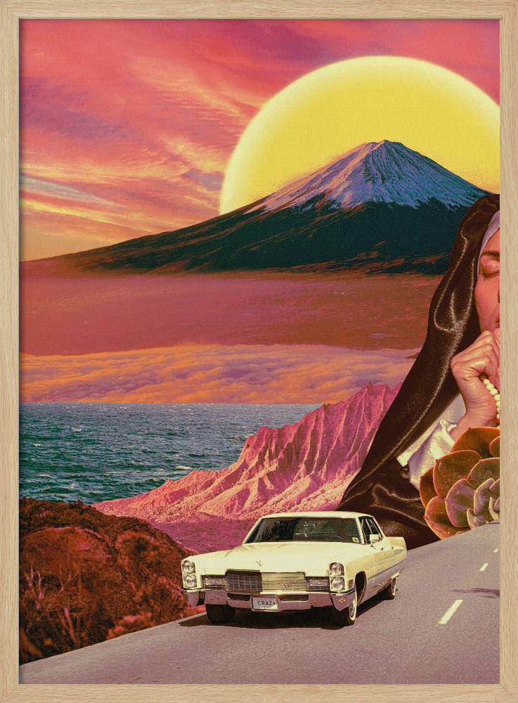Retro-Landschaftscollage | Poster