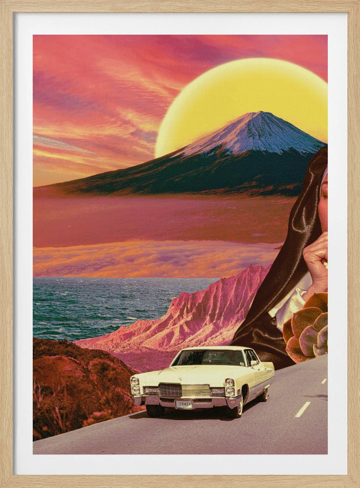 Retro-Landschaftscollage | Poster