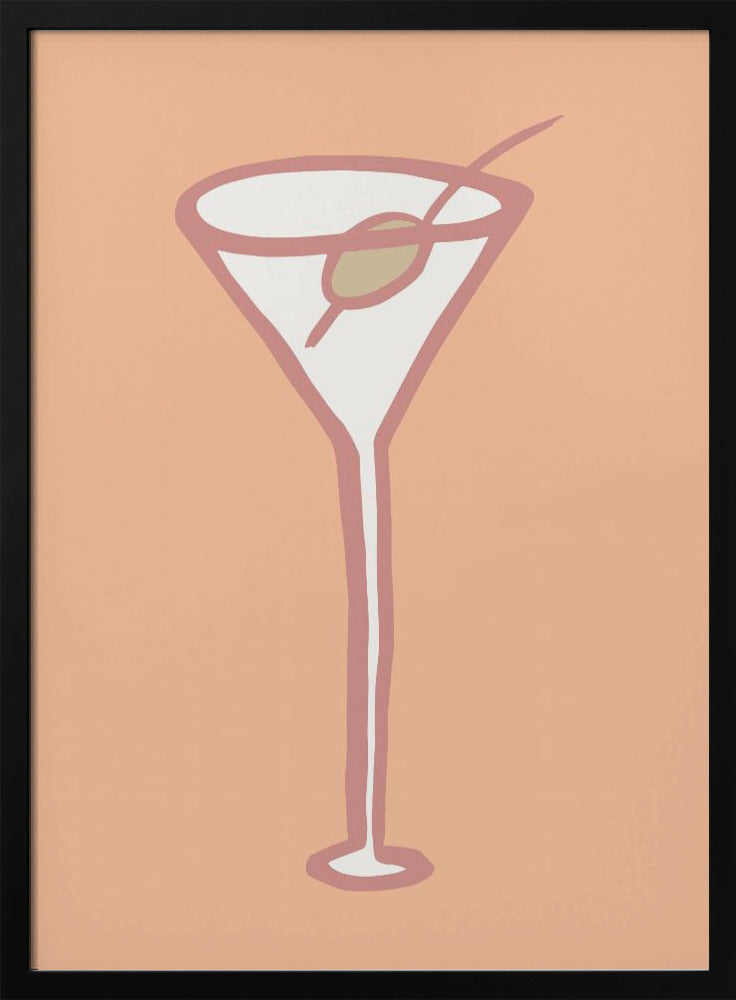Olive im Glas Pfirsich Flaum Poster | Poster