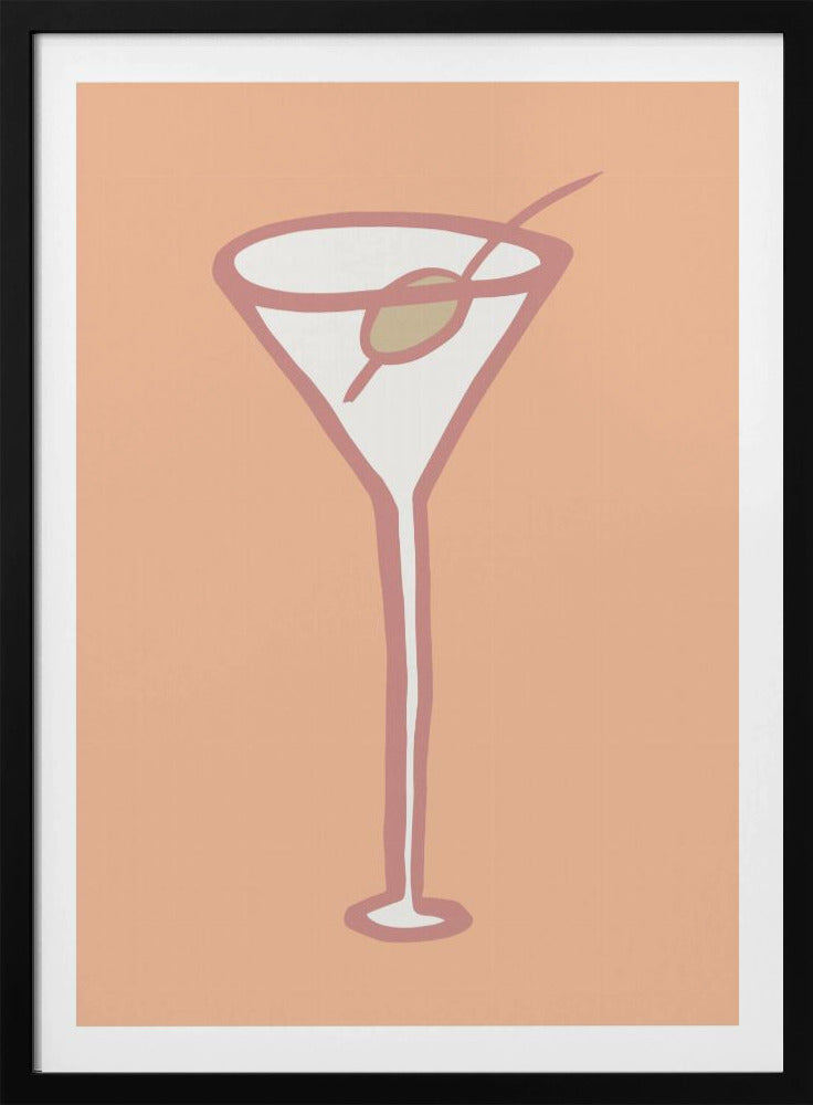 Olive im Glas Pfirsich Flaum Poster | Poster