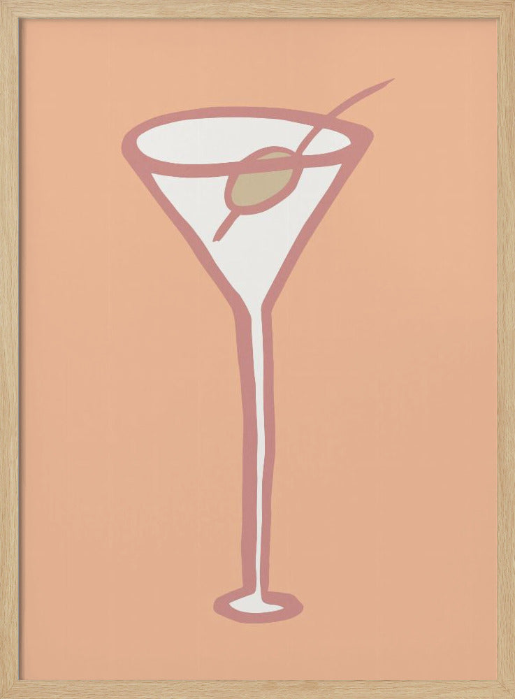 Olive im Glas Pfirsich Flaum Poster | Poster