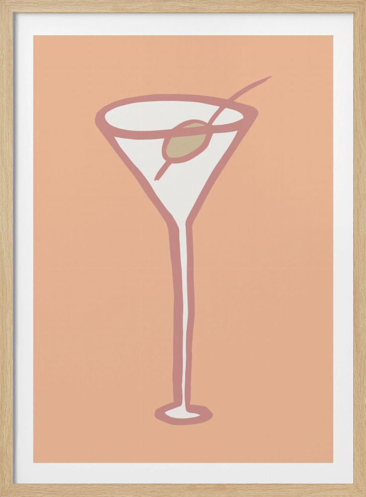 Olive im Glas Pfirsich Flaum Poster | Poster