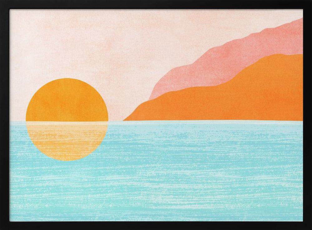 Insel Sonnenuntergang | Poster