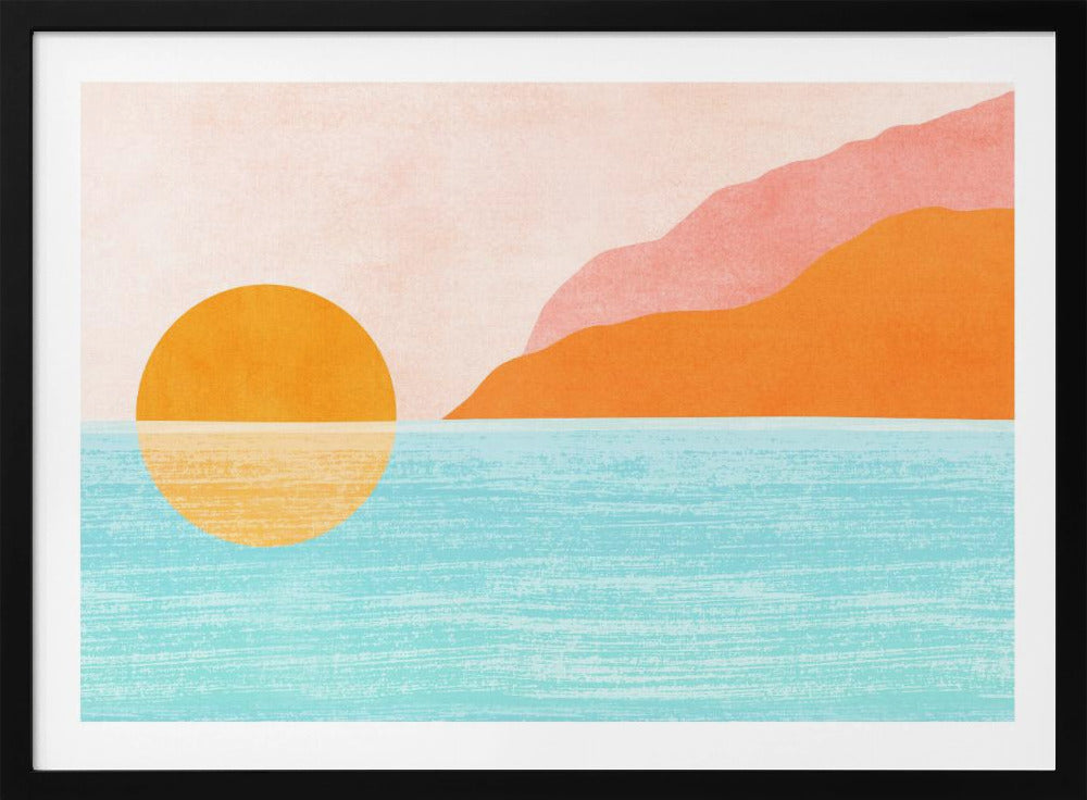 Insel Sonnenuntergang | Poster