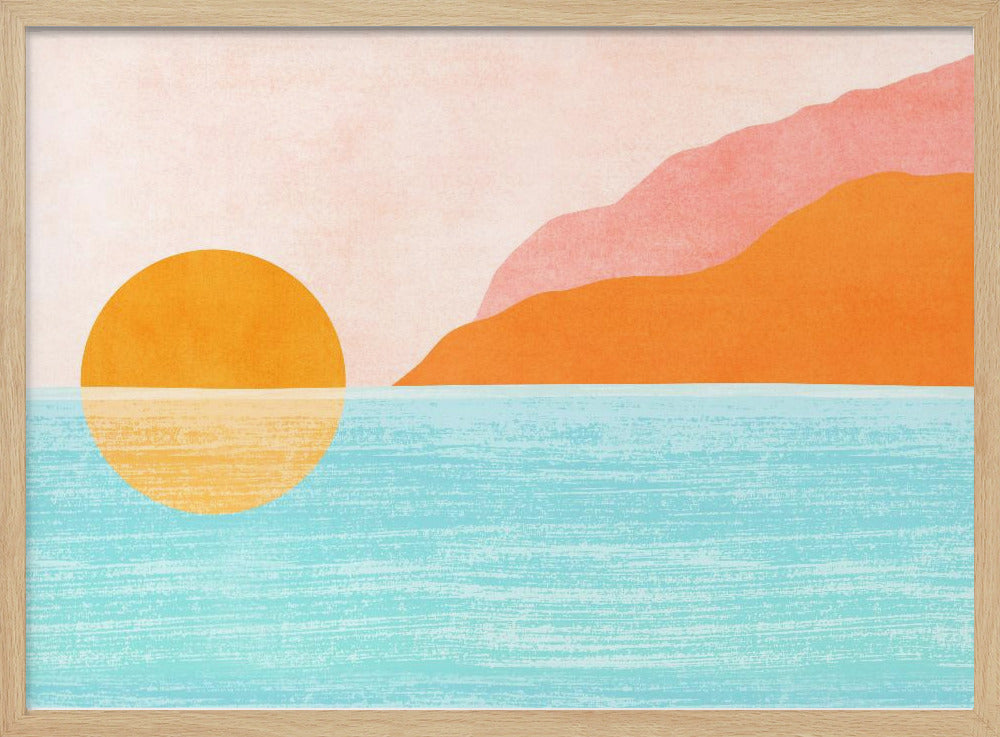 Insel Sonnenuntergang | Poster