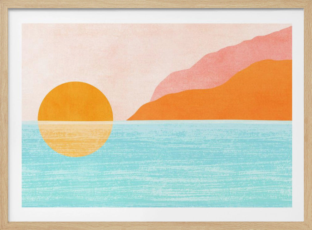 Insel Sonnenuntergang | Poster