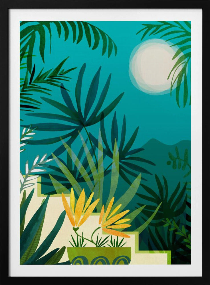 Regenwald im Mondlicht | Poster