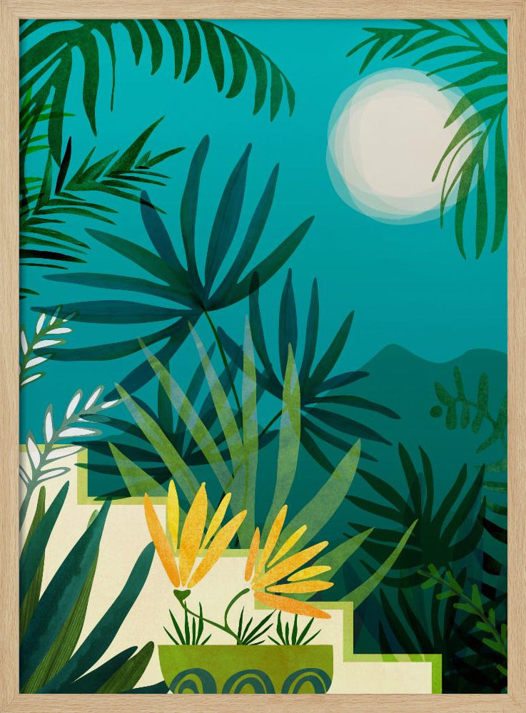 Regenwald im Mondlicht | Poster