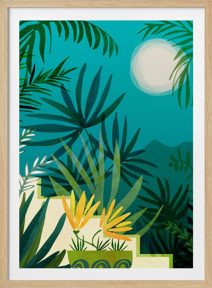 Regenwald im Mondlicht | Poster