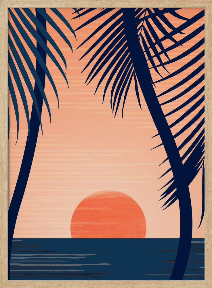 Sonnenuntergang am Strand | Poster