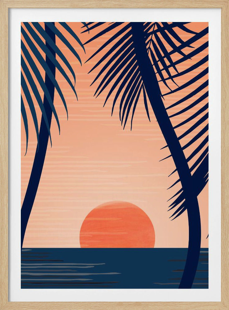 Sonnenuntergang am Strand | Poster