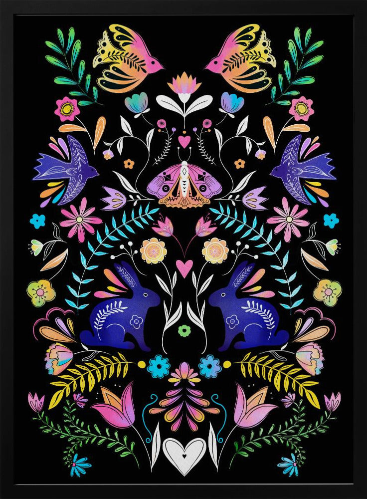 Bunte Volkskunst-Illustration | Poster