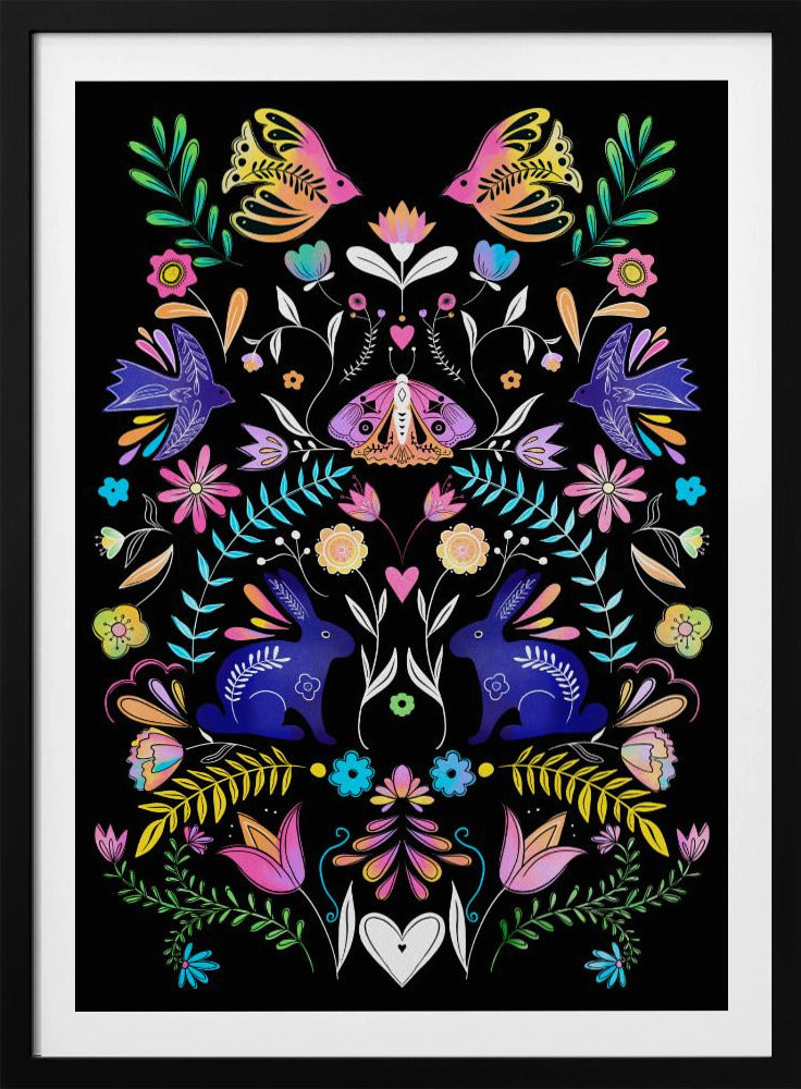Bunte Volkskunst-Illustration | Poster