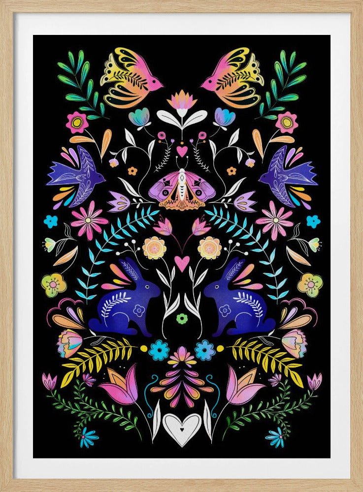 Bunte Volkskunst-Illustration | Poster