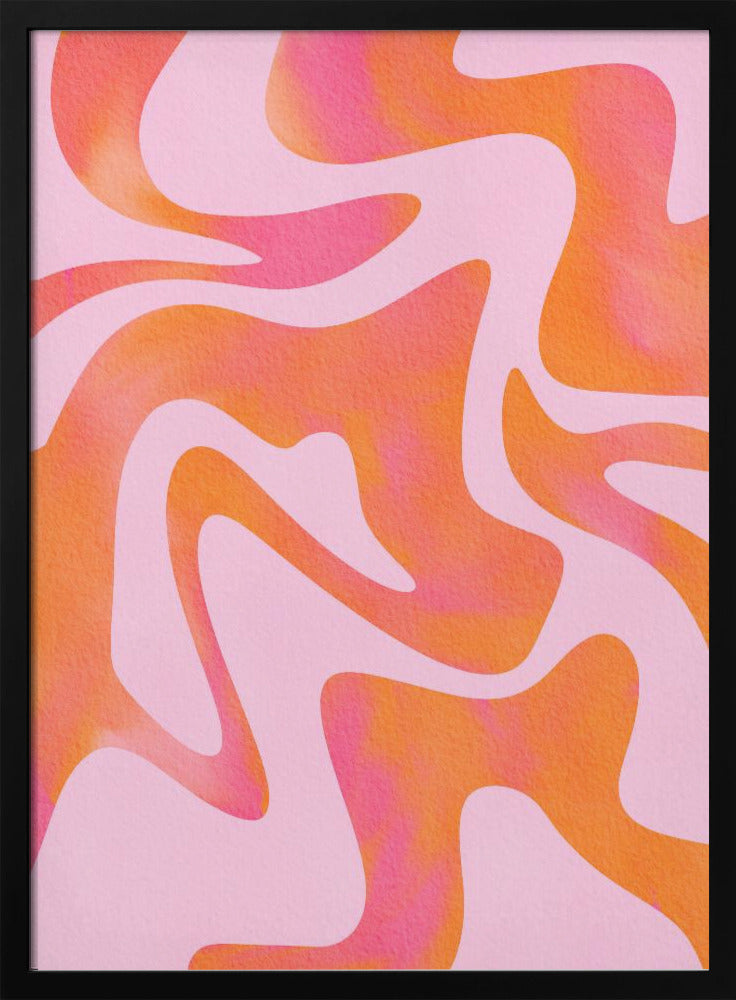 Abstrakte Welle in Rosa | Poster