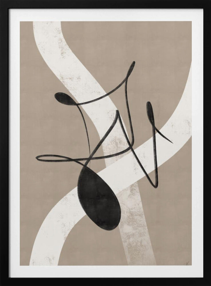 Beige abstrakt Nr. 2 | Poster