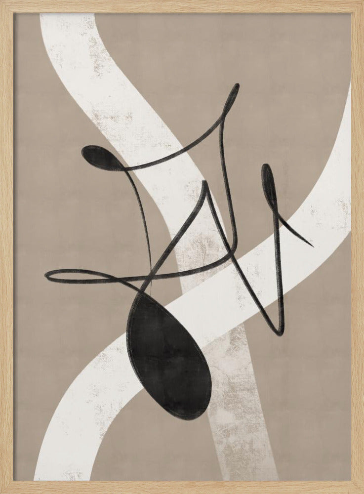 Beige abstrakt Nr. 2 | Poster