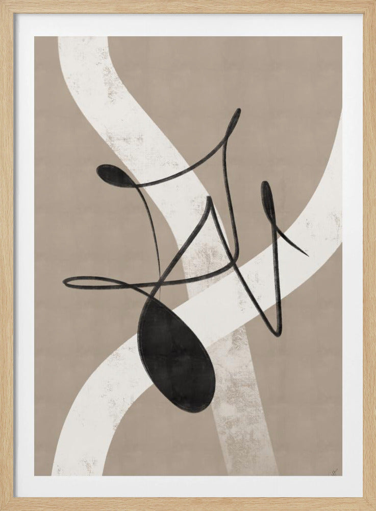 Beige abstrakt Nr. 2 | Poster