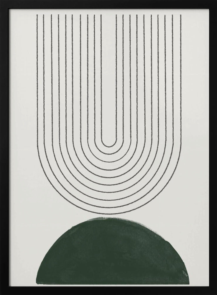 Green Mid Century Modern No.5 | Poster