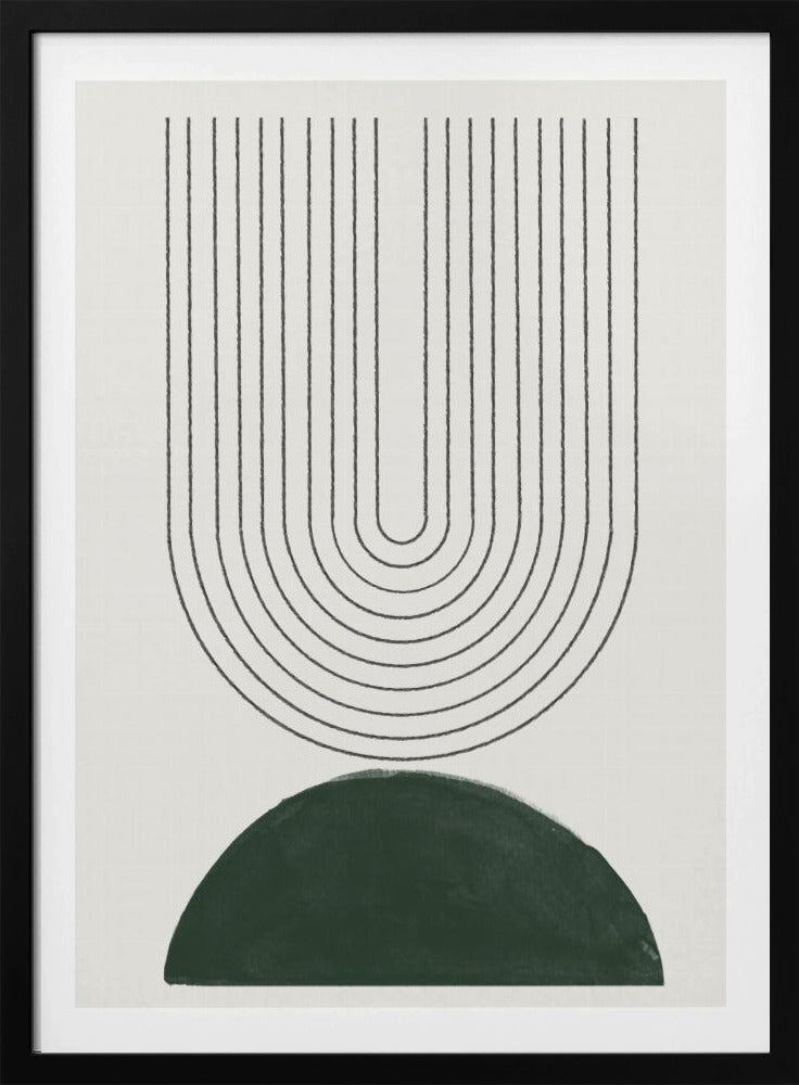 Green Mid Century Modern No.5 | Poster