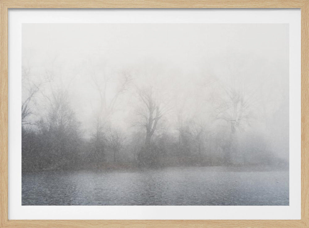 Neblige Landschaft | Poster