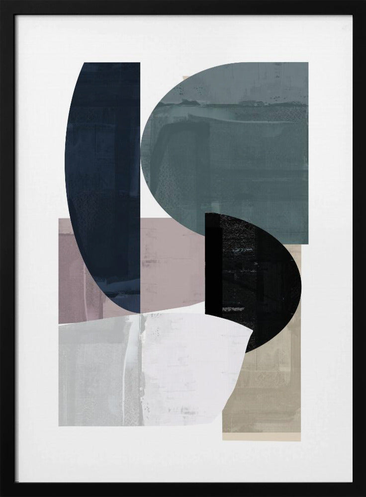Navy Shapes No3 | Poster