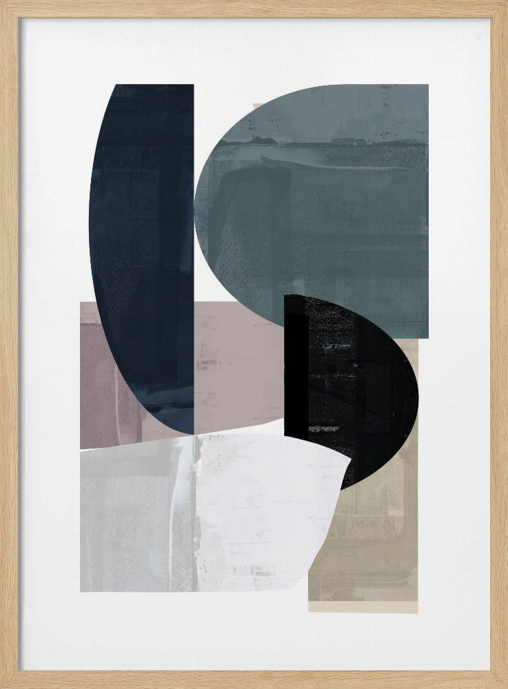 Navy Shapes No3 | Poster