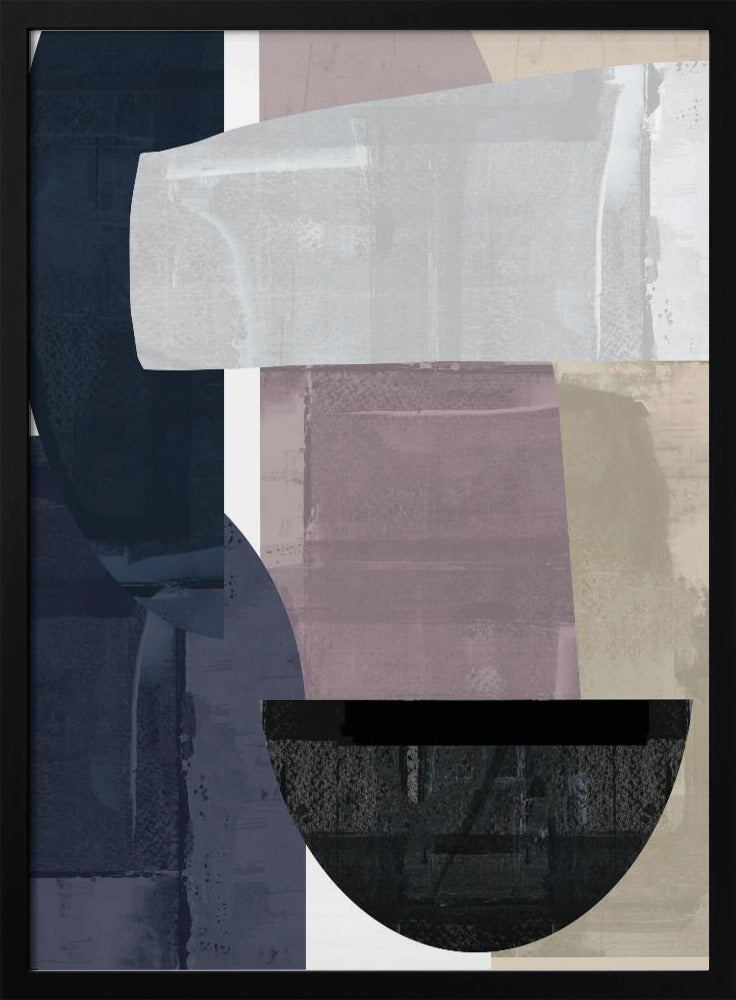 Navy Shapes No2 | Poster