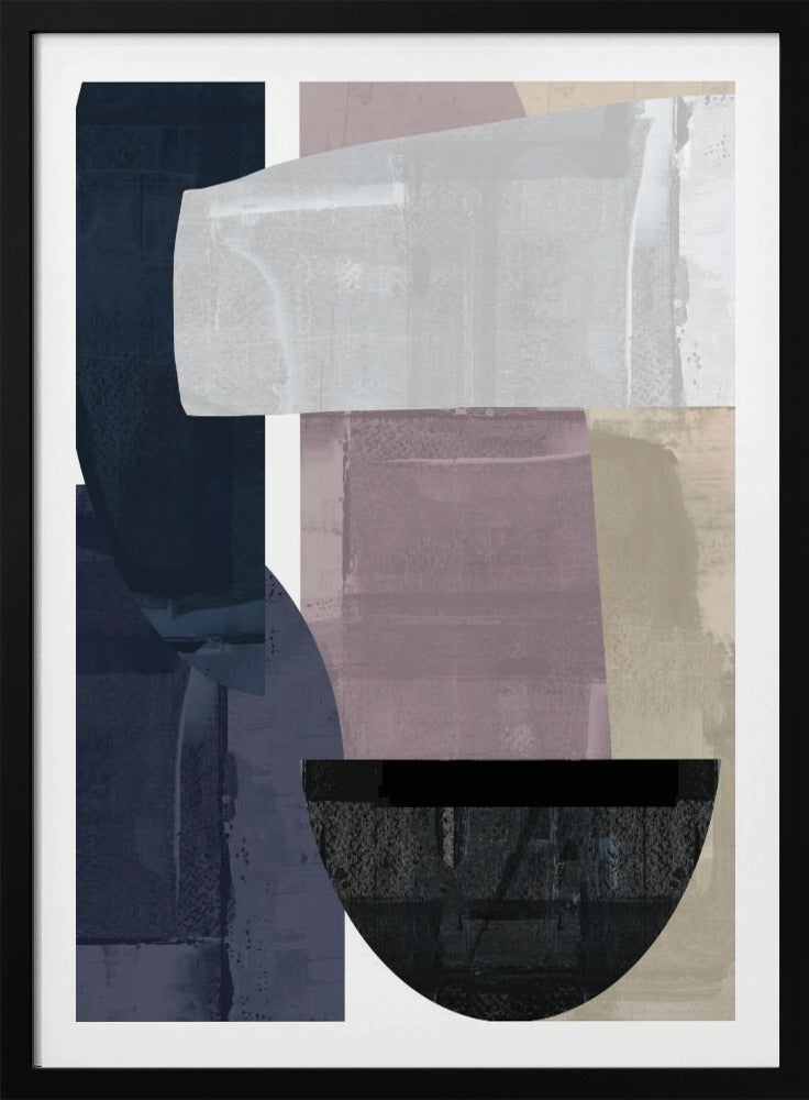 Navy Shapes No2 | Poster