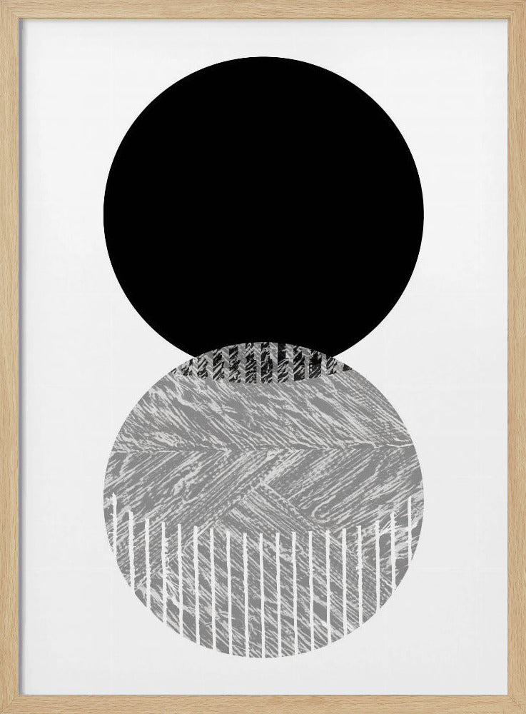 Schwarz-Graue Punkte Bauhaus Nr. 2 | Poster