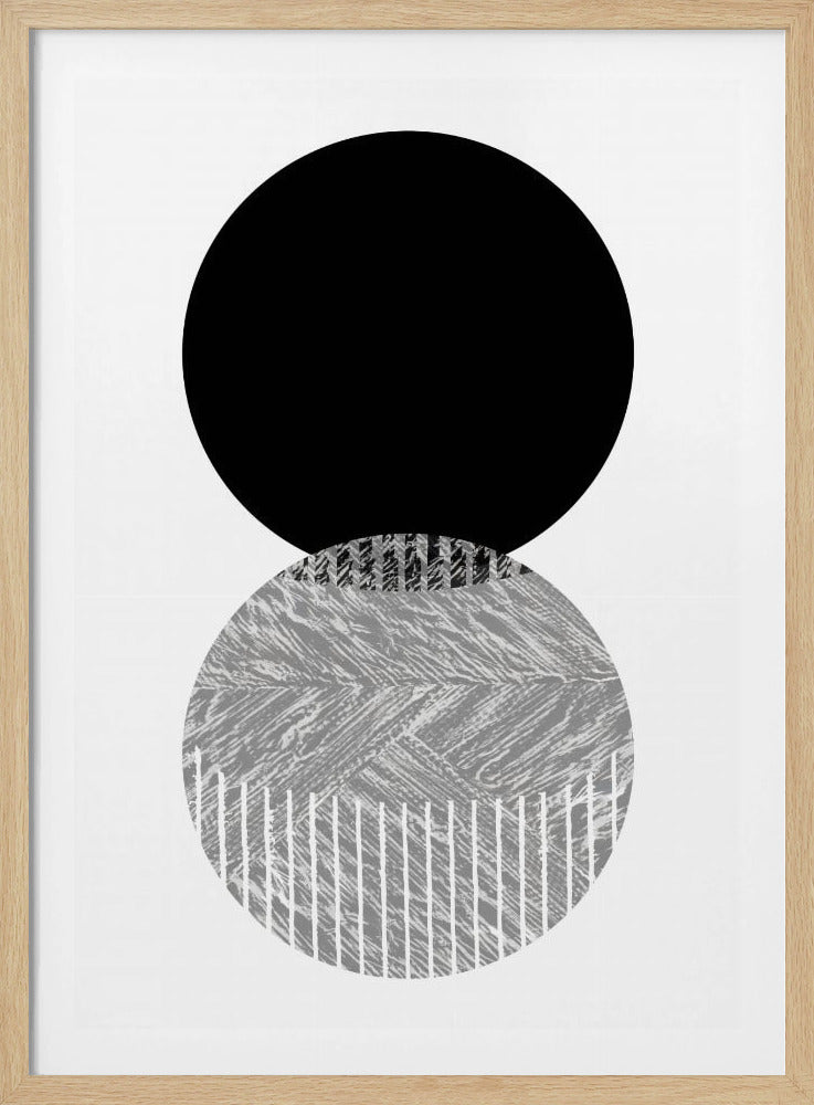 Schwarz-Graue Punkte Bauhaus Nr. 2 | Poster