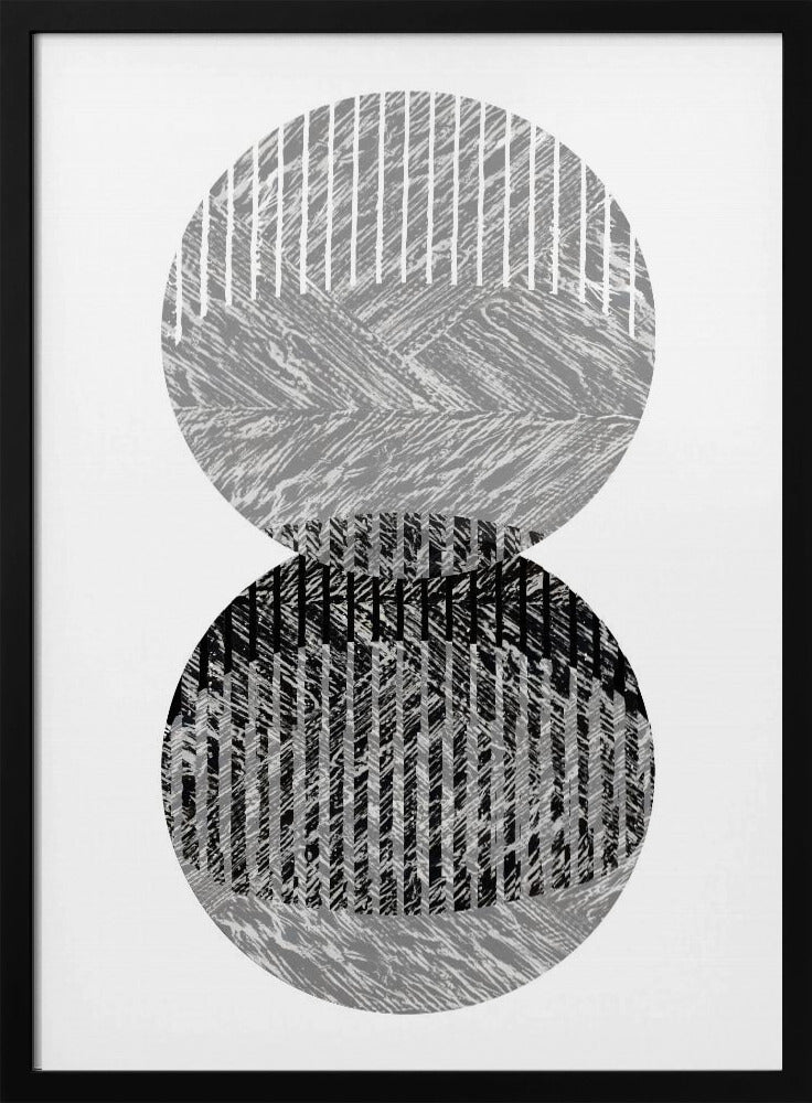 Schwarz-Graue Punkte Bauhaus Nr. 1 | Poster