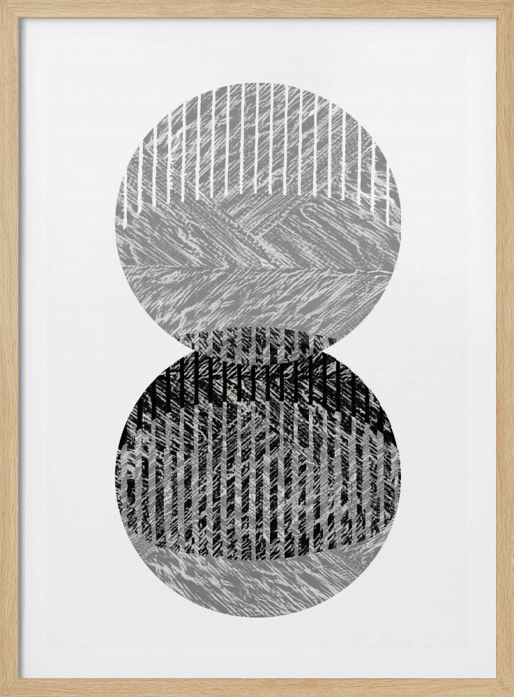 Schwarz-Graue Punkte Bauhaus Nr. 1 | Poster