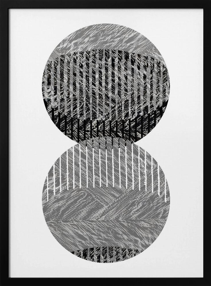 Schwarz-Graue Punkte Bauhaus Nr. 3 | Poster