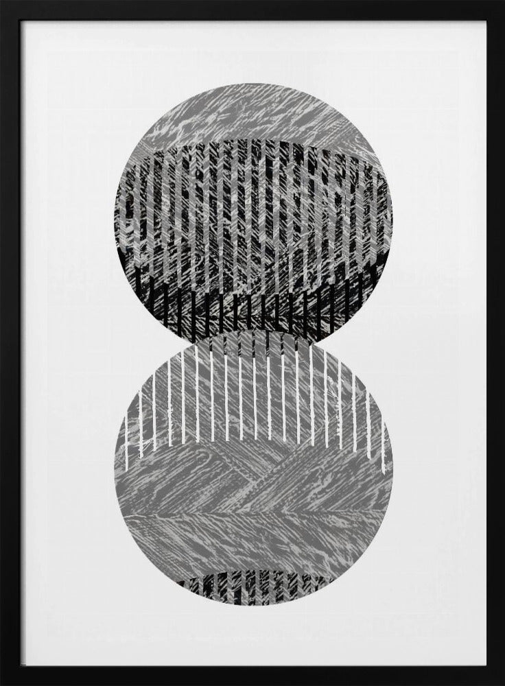 Schwarz-Graue Punkte Bauhaus Nr. 3 | Poster