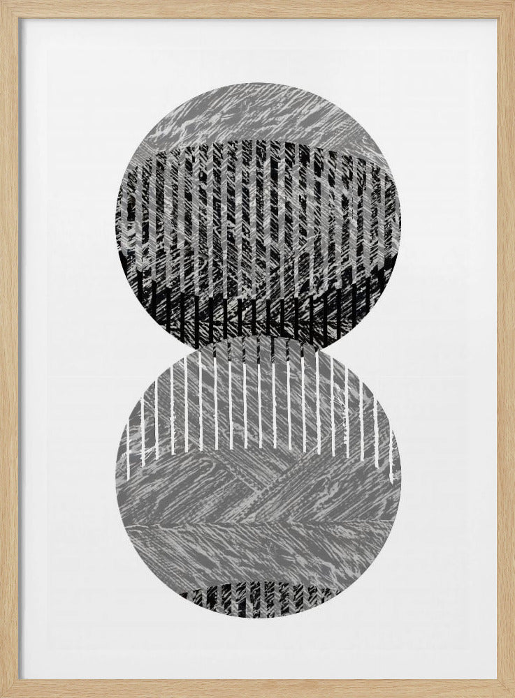 Schwarz-Graue Punkte Bauhaus Nr. 3 | Poster