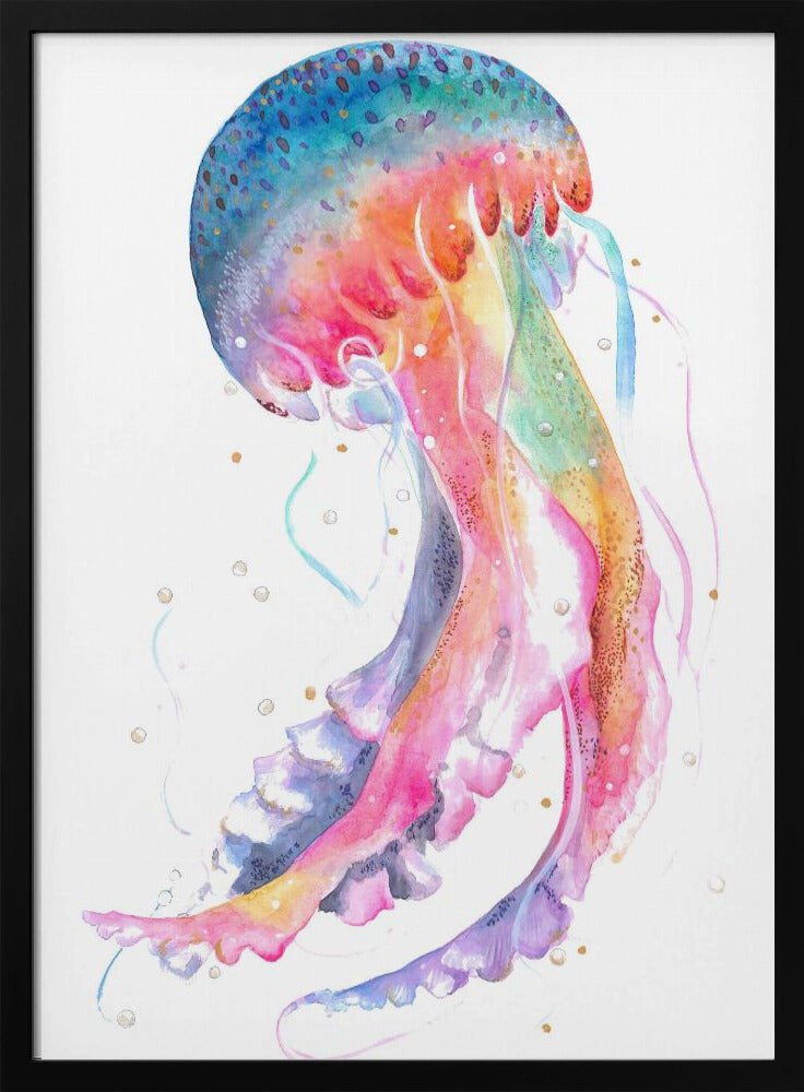 Quallen mit Regenbogenfarben | Poster