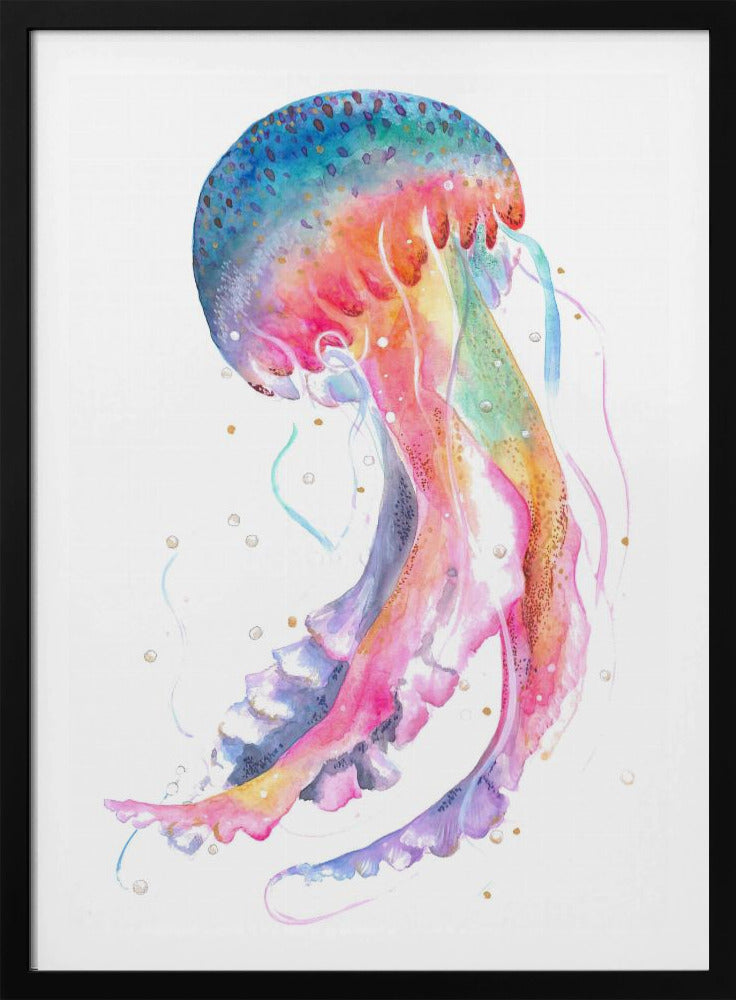 Quallen mit Regenbogenfarben | Poster