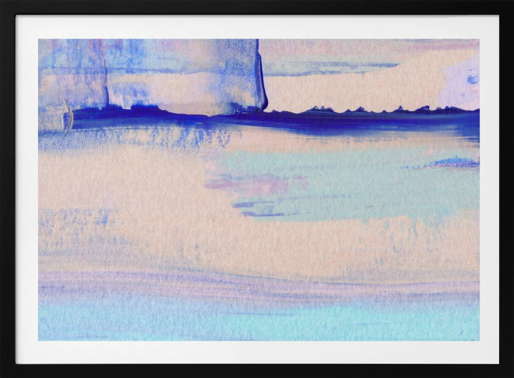 Pastel Colors Blended With Vibrant Blues | Poster